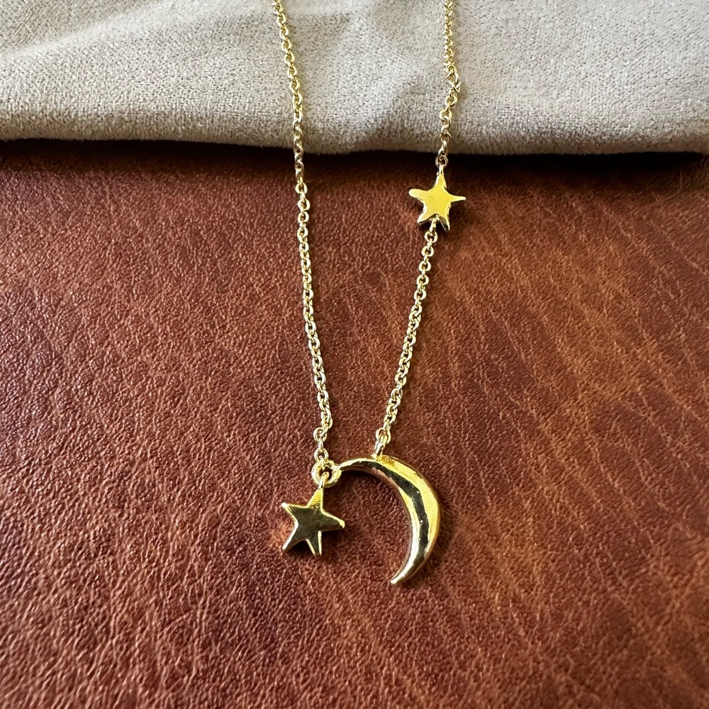 Kendra Scott Gold Star & Moon Necklace